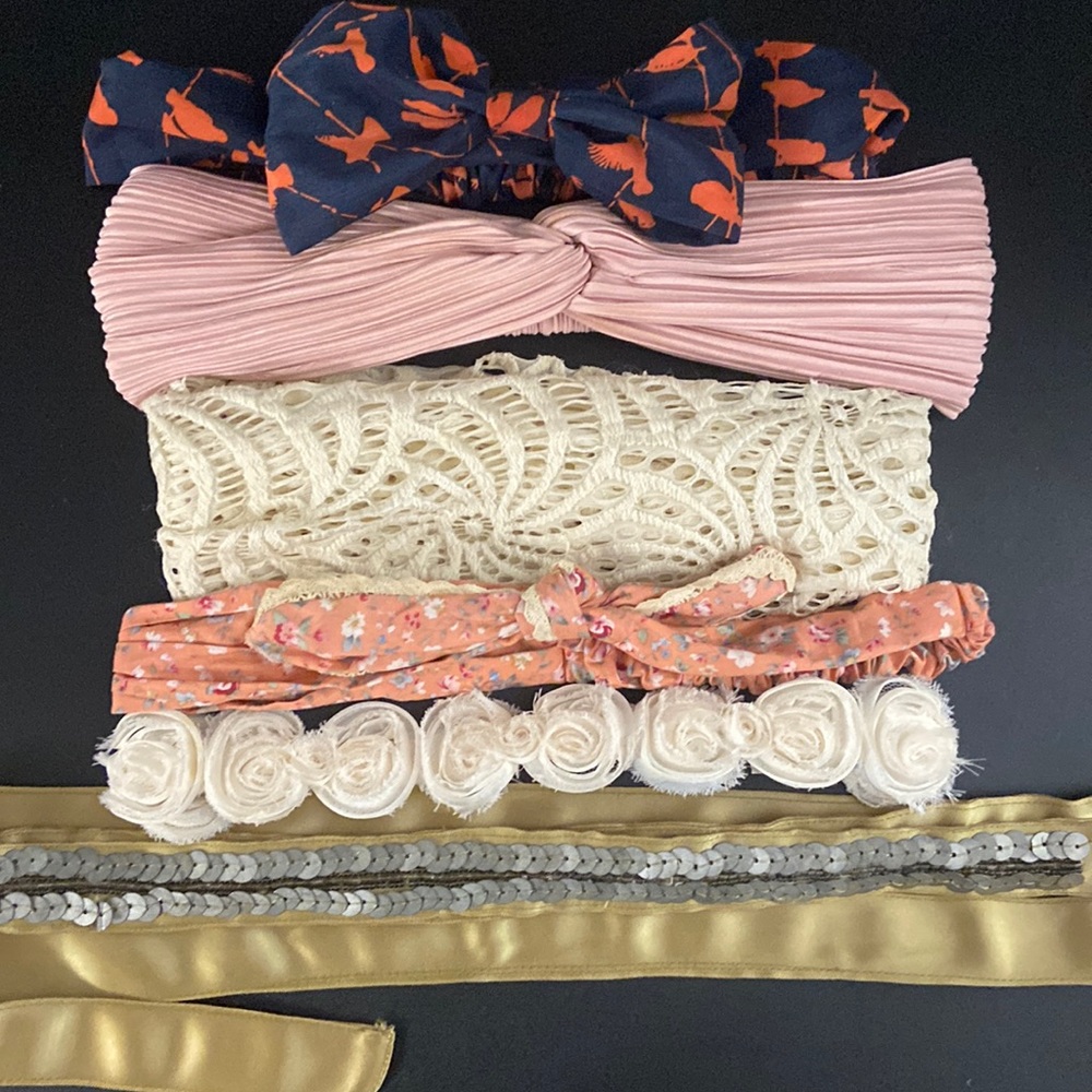 Bundle of 6 headbands/hair wraps